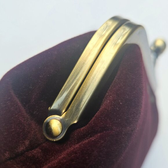 Dolce & Gabbana Merlot Velvet Clutch - Picture 4 of 14